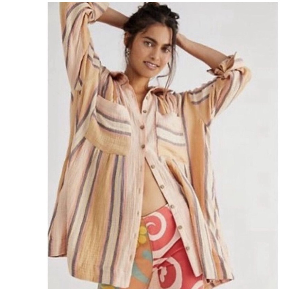 Free People The Voyage Shirt Dress
